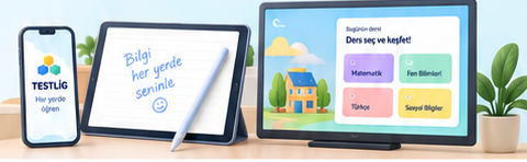 Telefon, tablet ve bilgisayar için Testlig tasarım örnekleri